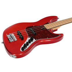 Marcus Miller V7 Vintage Swamp Ash-4 FL BMR 2.0 Bright Metallic Red Fretless - guitare basse