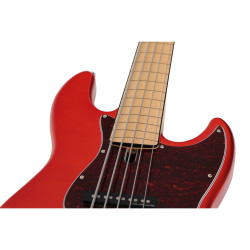 Marcus Miller V7 Vintage Swamp Ash-5 FL BMR 2.0 Bright Metallic Red Fretless - guitare basse 5 cordes