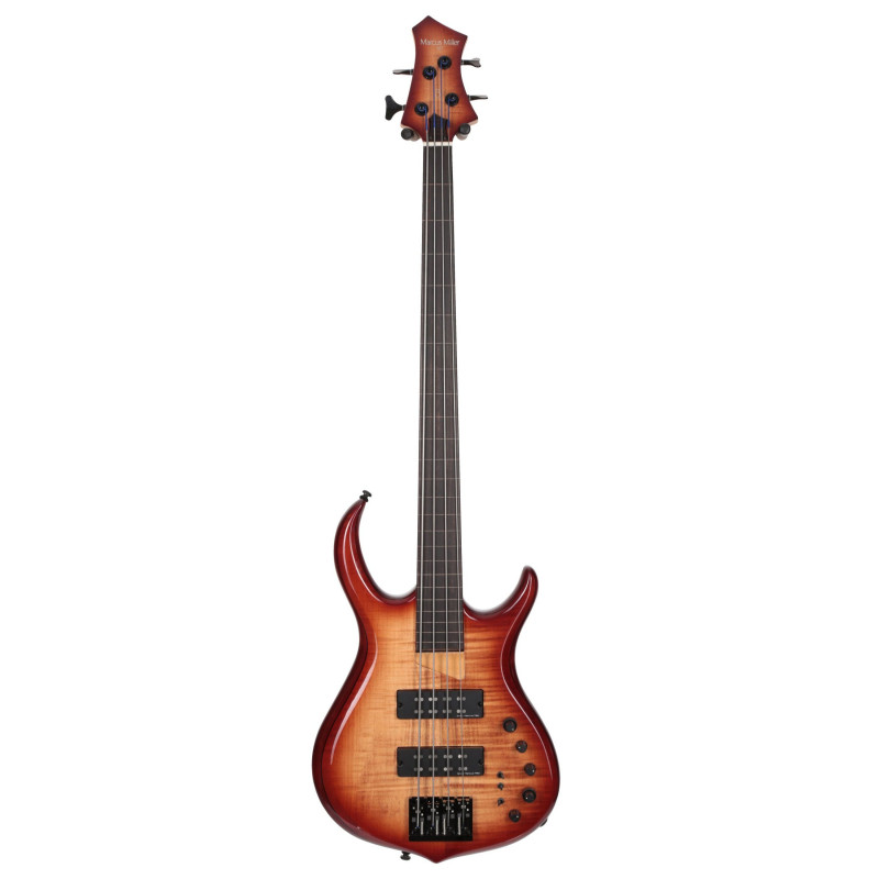 Marcus Miller M7 Alder-4 FL BRS 2.0 Brown Sunburst Fretless - guitare basse