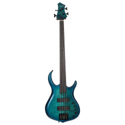 Marcus Miller M7 Alder-4 FL TBL 2.0 Transparent Blue Fretless - guitare basse