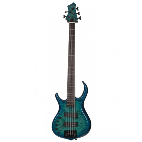Marcus Miller M7 Alder-5 LH TBL 2.0 Transparent Blue  - guitare basse gaucher