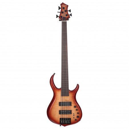 Marcus Miller M7 Alder-5 FL BRS 2.0 Brown Sunburst Fretless - guitare basse 5 cordes