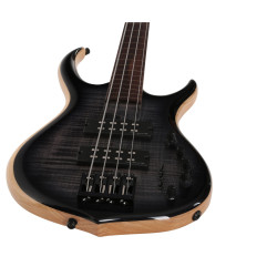 Marcus Miller M7 Swamp Ash-4 FL TBK 2.0 Transparent Black Fretless - guitare basse