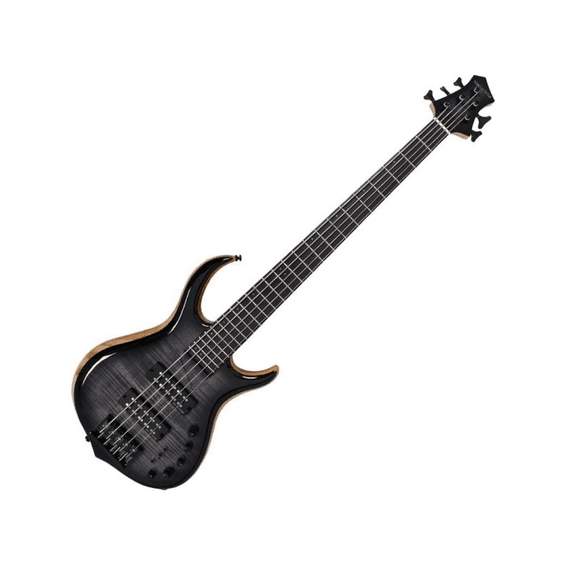 Marcus Miller M7 Swamp Ash-5 FL TBK 2.0 Transparent Black Fretless - guitare basse 5 cordes