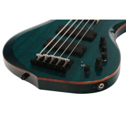Marcus Miller M2-5 TBL MN 2.0 Transparent Blue  - guitare basse 5 cordes