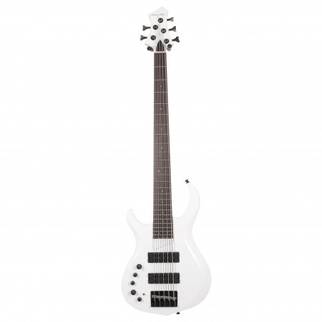 Marcus Miller M2-5 LH WHP RN White Pearl  - guitare basse gaucher