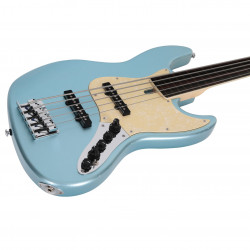 Marcus Miller V7 Alder-5 Lake placid Blue FL 2.0 - guitare basse 5 cordes fretless
