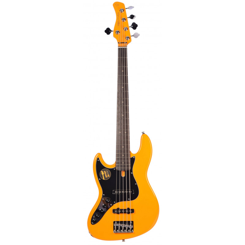 Marcus Miller V3 Alder-5 Orange LH - guitare basse 5 cordes gaucher