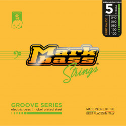 Markbass MB5GVNP40120LS - Jeu 5 cordes Groove Series basse électrique - nickel plated steel – 40-120