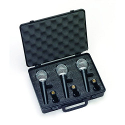 Samson R21S 3 PACK - Pack 3 microphones dynamiques cardioïdes avec interrupteur - en étui