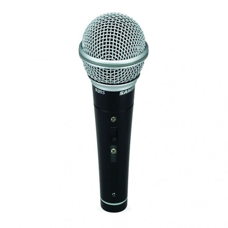 Samson R21S - Microphone dynamique cardioïde - interrupteur - avec pince, câble XLR-XLR et étui rigide