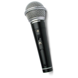 Samson R21S CONSUMER - Microphone dynamique cardioïde - interrupteur - avec pince et câble XLR-Jack