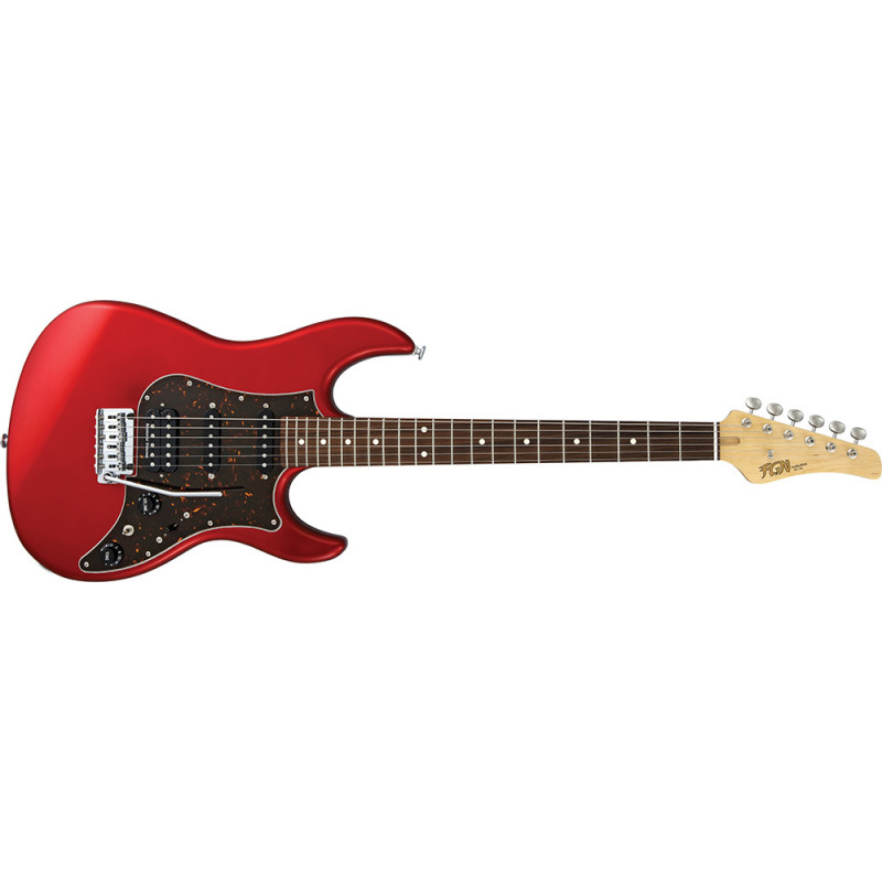FGN JOS2CLG/CAR Odyssey J-Standard - Guitare électrique - Candy Apple Red (+ étui)
