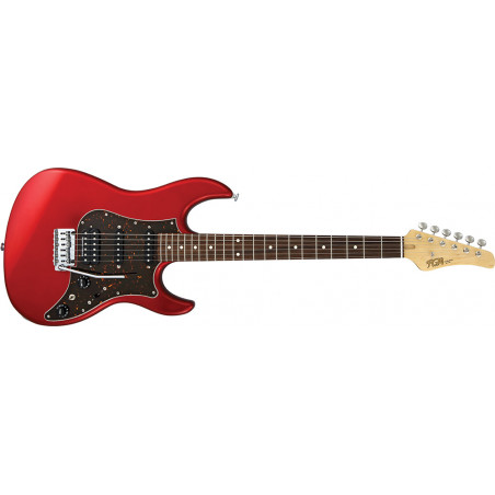 FGN JOS2CLG/CAR Odyssey J-Standard - Guitare électrique - Candy Apple Red (+ étui)