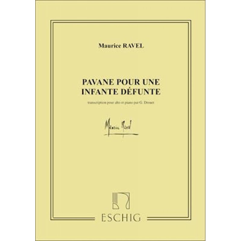 Pavane Pour Une Infante Defunte -G.Drouet - Alto-Piano