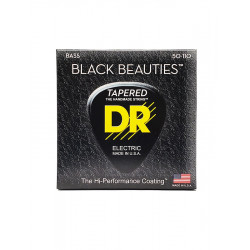 DR BKBT-50 - Black Beauties - Black, jeu guitare basse, Heavy 50-110 TapeRed