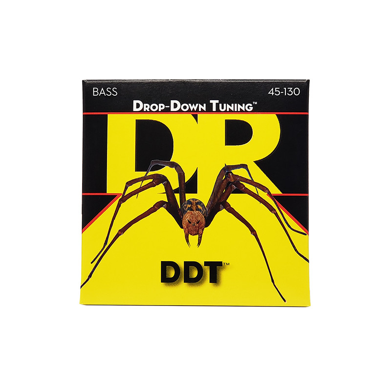 DR DDT5-130 - DDT - Drop Down Tuning, jeu guitare basse, 5 cordes Medium à Heavy 45-130