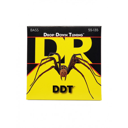 DR DDT5-55 - DDT - Drop Down Tuning, jeu guitare basse, 5 cordes Extra Heavy 55-135