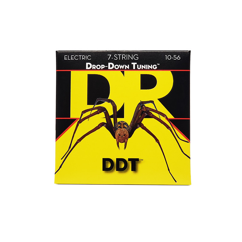 DR DDT7-10 - DDT - Drop Down Tuning, jeu guitare électrique, 7 cordes Medium 10-56