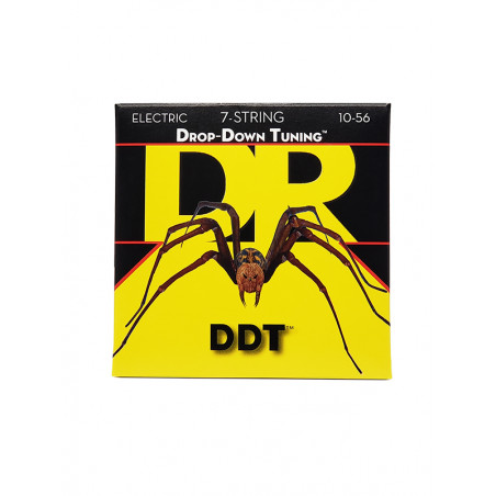 DR DDT7-10 - DDT - Drop Down Tuning, jeu guitare électrique, 7 cordes Medium 10-56