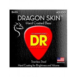 DR DSB-40 - Dragon Skin - Clear Coated, jeu guitare basse, Light 40-100