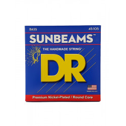 DR NMR-45 - Sunbeam - Nickel Plated, jeu guitare basse, Medium 45-105