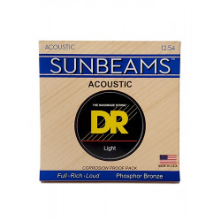 DR RCA-12 - Sunbeam - Phosphor Bronze, jeu guitare acoustique, Light 12-54