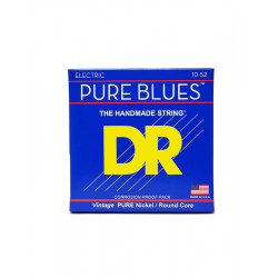 DR PHR-10-52 - Pure Blues - Pure Nickel, jeu guitare électrique, Medium à Heavy 10-52