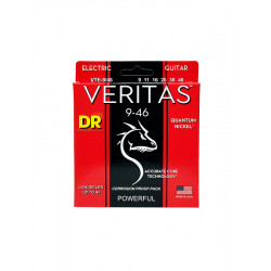 DR VTE-9-46 - Veritas - Coated Core Technology, jeu guitare électrique, Light à Medium 9-46