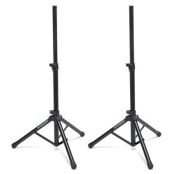 Samson SP50P - Paire de stands pour haut-parleur - trépied - noir