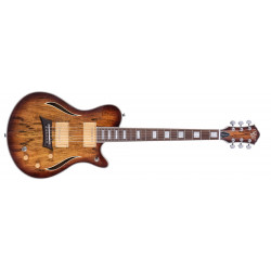 Michael Kelly HYBRID SPECIAL - Guitare hybride électrique et électroacoustique - Spalted Burst