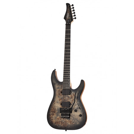 Schecter C-6 PRO FR Floyd Rose - Guitare électrique - Charcoal Burst