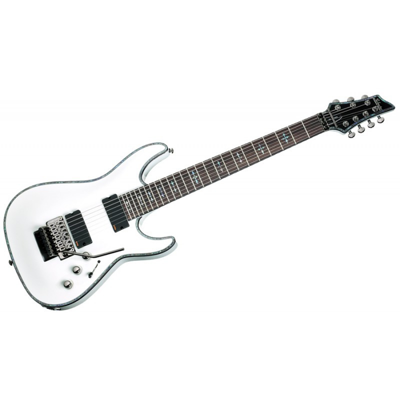 Schecter HELLRAISER C-7 FR Floyd Rose - Guitare électrique 7 cordes - White