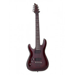 Schecter HELLRAISER C-7 L - Guitare électrique 7 cordes gaucher - Black Cherry