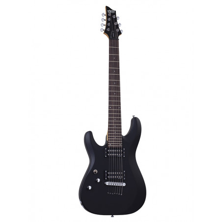 Schecter C-7 DELUXE L - Guitare électrique gaucher - Satin Black