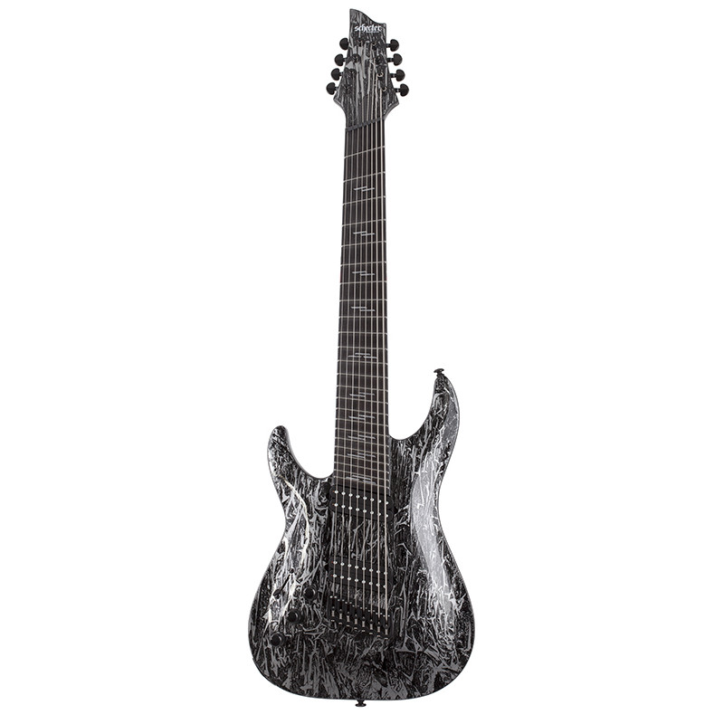 Schecter C-8 Silver Mountain MS LH - Guitare électrique 8 cordes gaucher