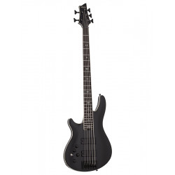 Schecter C-5 SLS ELITE EVIL TWIN Gaucher - Basses 5 cordes - Satin Black