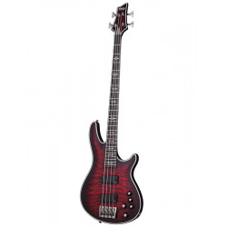 Schecter HELLRAISER EXTREME-4 - Basses 4 cordes - Crimson Red Burst Satin