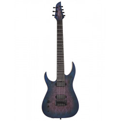 Schecter Keith Merrow KM-7 MK-III Artist - Guitare électrique gaucher - Blue Crimson Pearl