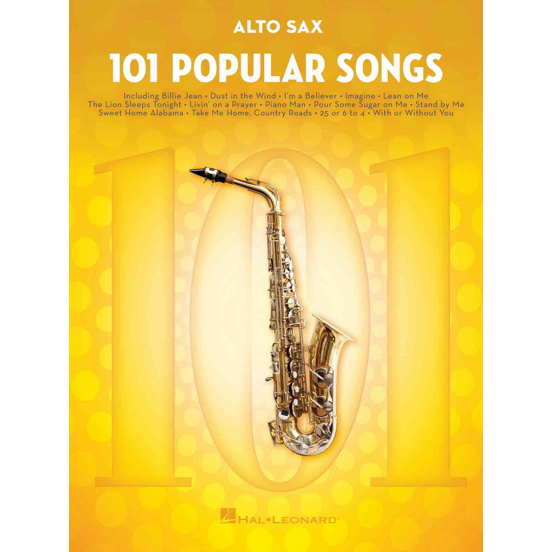 101 popular songs - Saxophone alto (mi bémol)