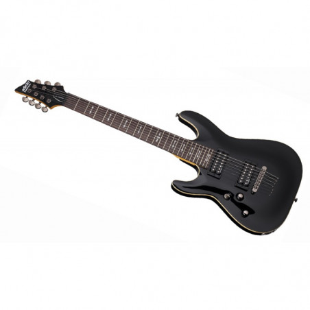Schecter Omen-7 L - Guitare électrique 7 cordes gaucher - Black