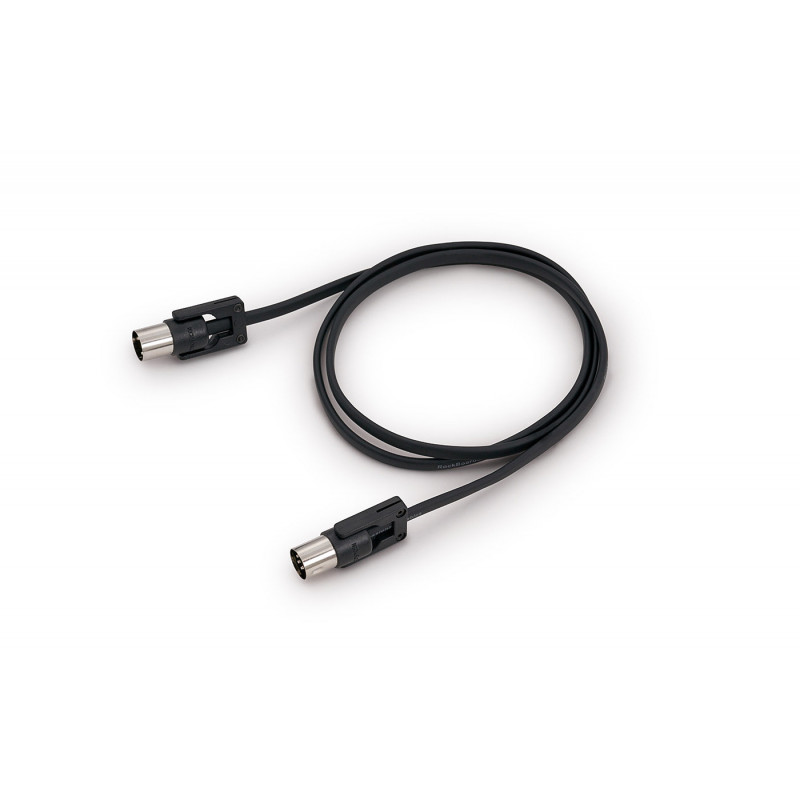 RockBoard Câble MIDI FlaX Plug - 100 cm - Noir
