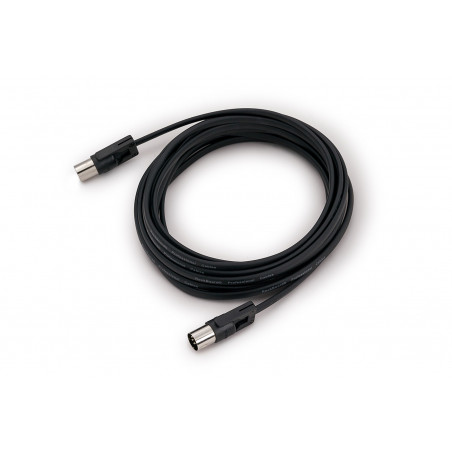 RockBoard Câble MIDI FlaX Plug - 500 cm - Noir