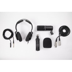 Zoom ZDM-1PMP - Kit Podcast avec microphone, casque, trépied, câble et bonnette anti-vent