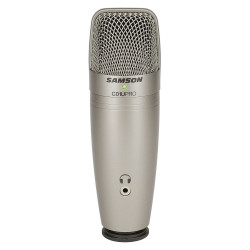 Samson C01U PRO - Microphone à condensateur USB hypercardioide – gris (+ support table et câble USB)