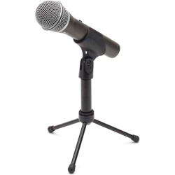 Samson Q2U - Microphone dynamique cardioïde USB & XLR - avec support table, câble USB et étui