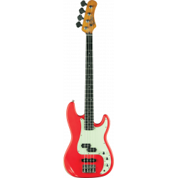 Eko  VPJ280V-RELIC-RED - Guitare basse 4 cordes Type P Relic Fiesta Red