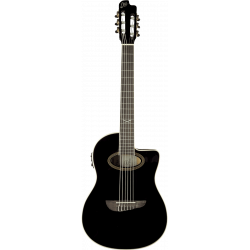 Eko  NXT-N100CWE-BLK - Guitare acoustique Nylon cutaway électro See Through Black Gipsy