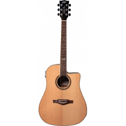 Eko  NXT-D100CWE-NAT - Guitare acoustique Dreadnought cutaway électro Natural