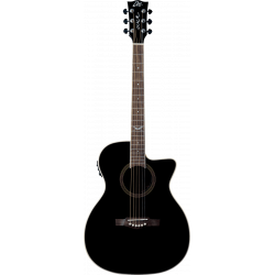 Eko  NXT-A100CWE-BLK - Guitare acoustique Auditorium cutaway électro See Through Black